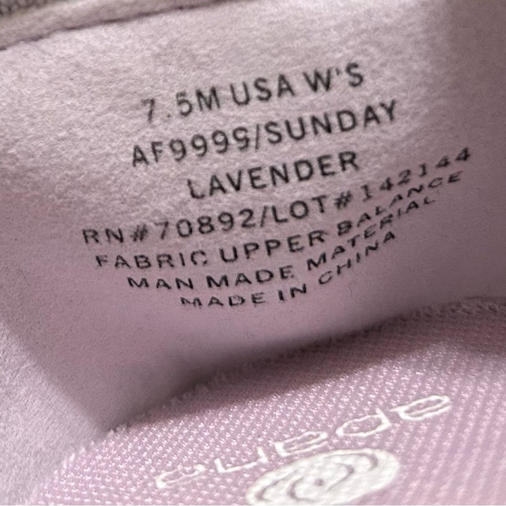 Apana Lavender Knit Slip-On Flats - Picture 2 of 6